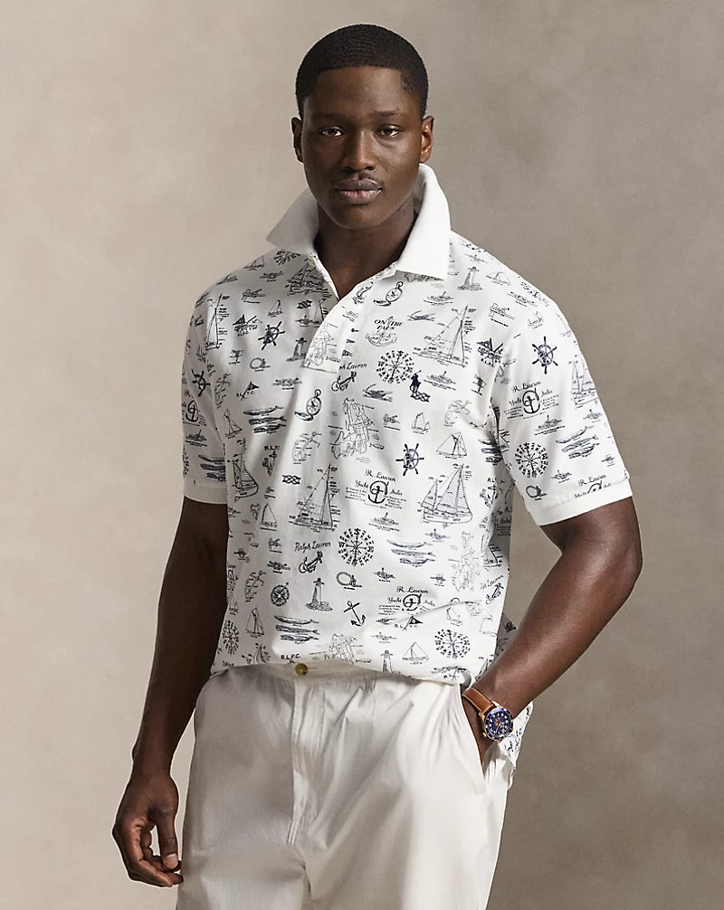Ralph Lauren Classic Fit Nautical Mesh Polo Shirt
