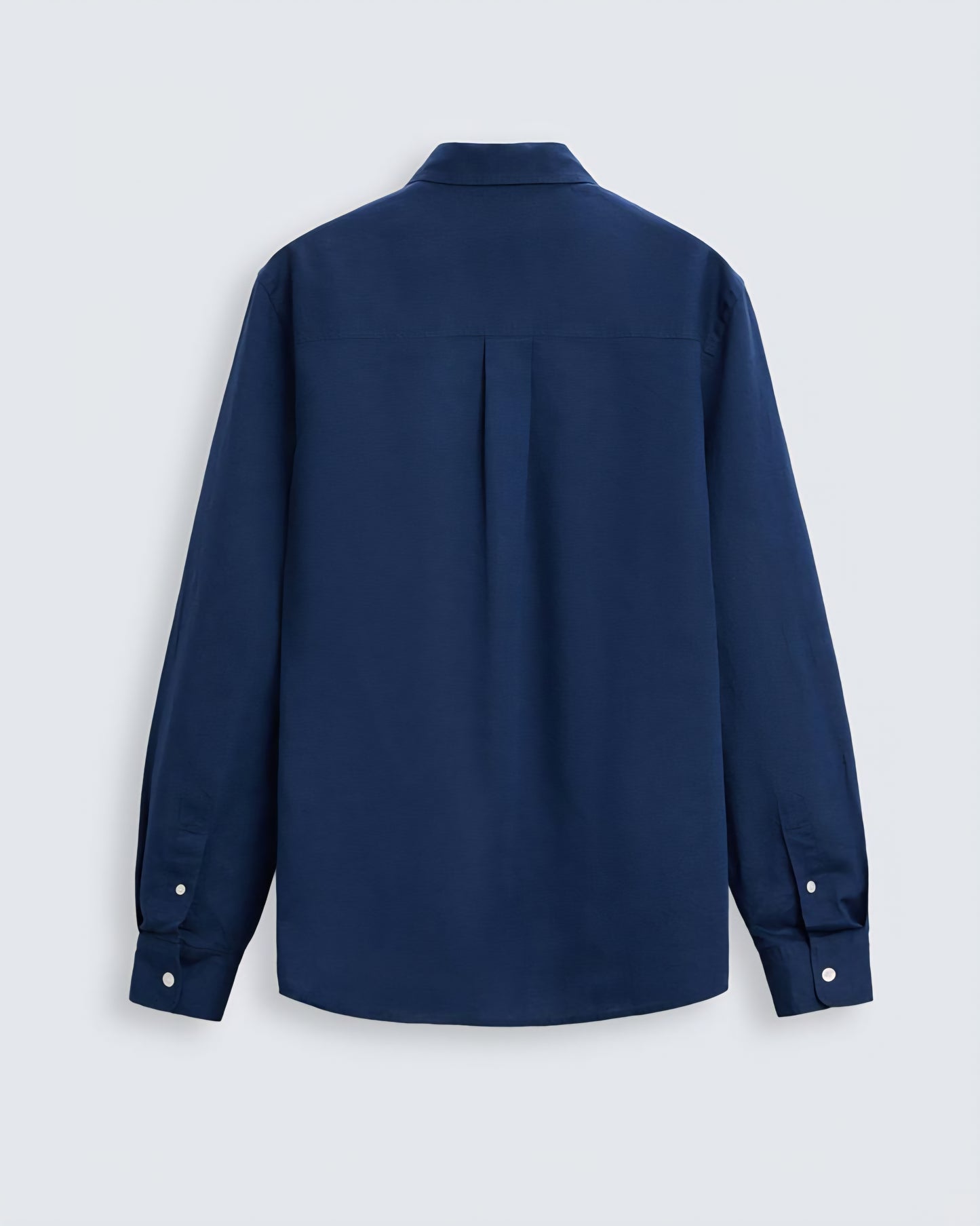 Zara Relaxed Fit Cotton-Linen Shirt in Blue