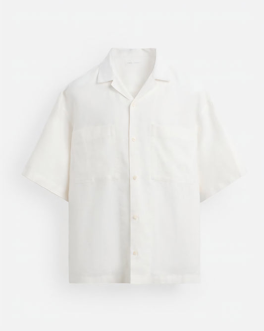 Zara White Linen Shirt