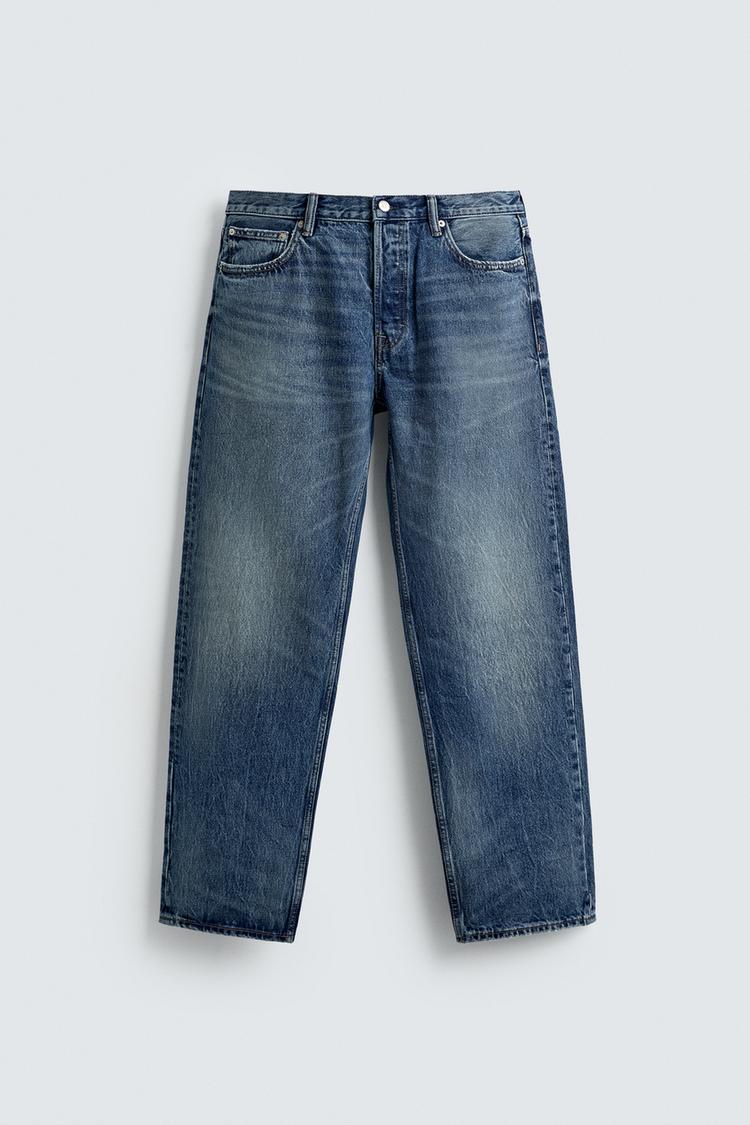 Zara Relaxed Straight Fit Denim Pant