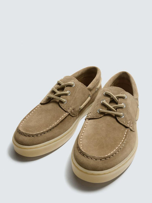 Zara Leather Boat Shoe