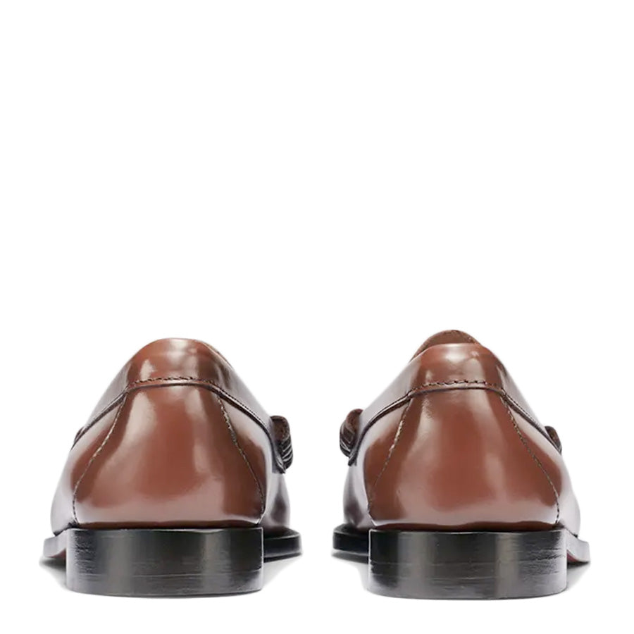 G.H.BASS Weejuns Larson Leather Loafers in Cognac Brown