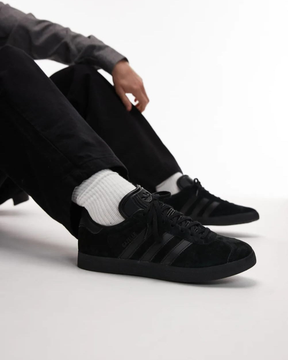 Adidas Black Gazelle Sneakers