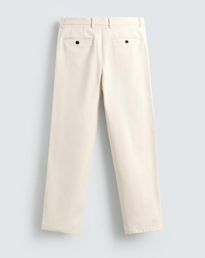 Zara Regular Fit Textured Pants in Beige