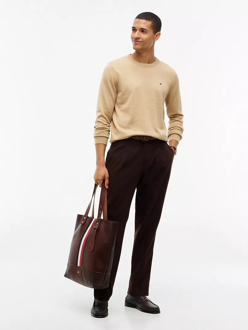 Tommy Hilfiger Beige Crewneck Sweater