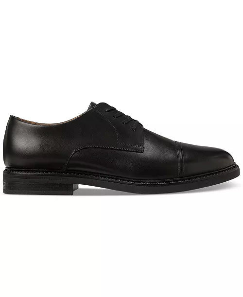 Polo Ralph Lauren Black Asher Captoe Leather Loafer In Black