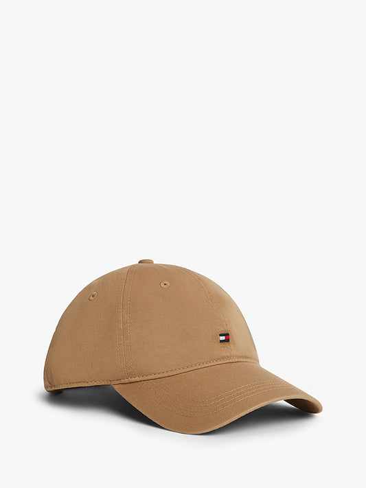 Tommy Hilfiger Flag Embroidery Baseball Cap in Brown