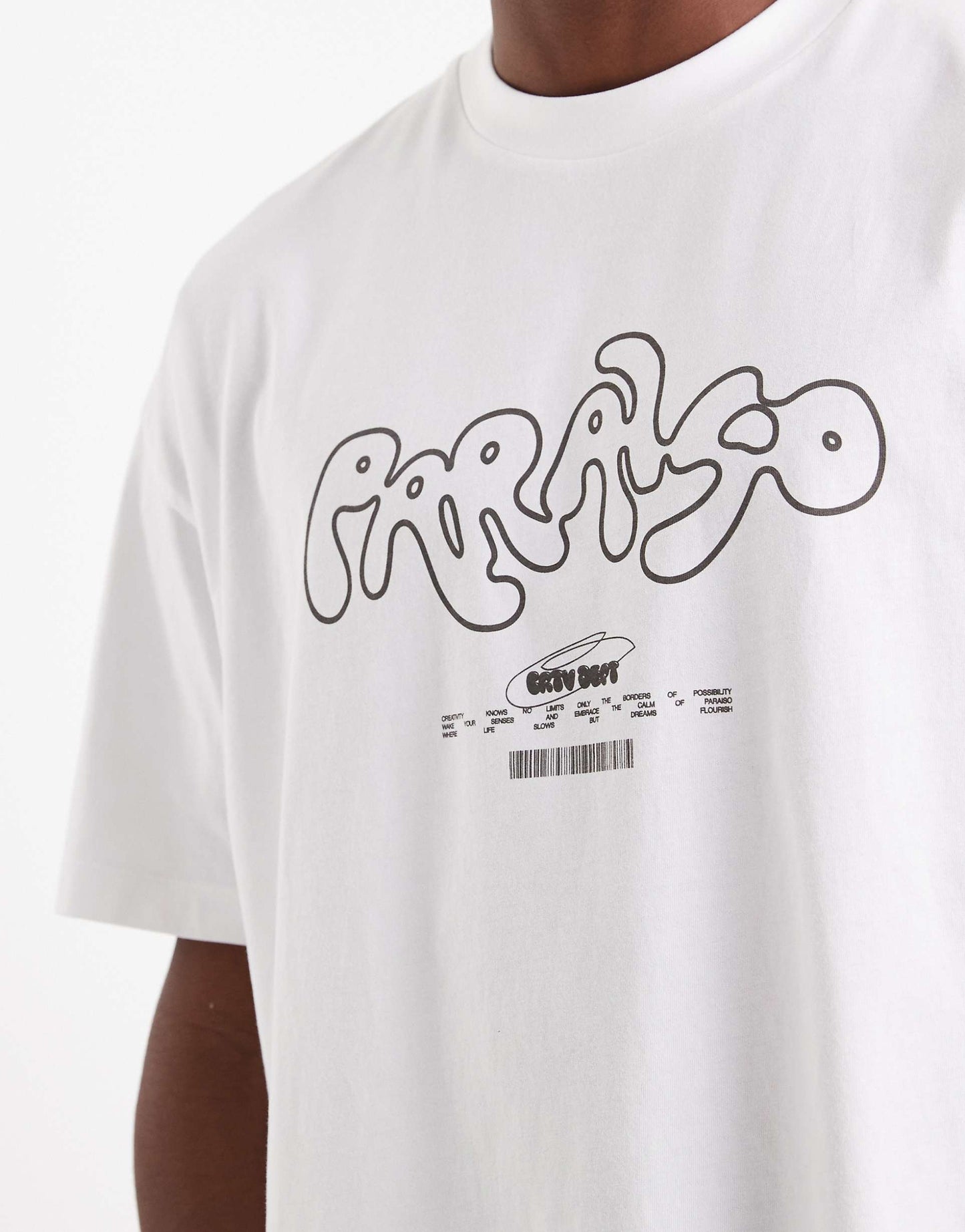 Asos White Graphic Oversized T-shirt