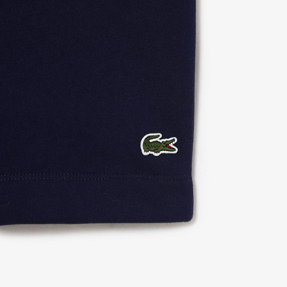 Lacoste Regular Fit Fleece Short In Navy