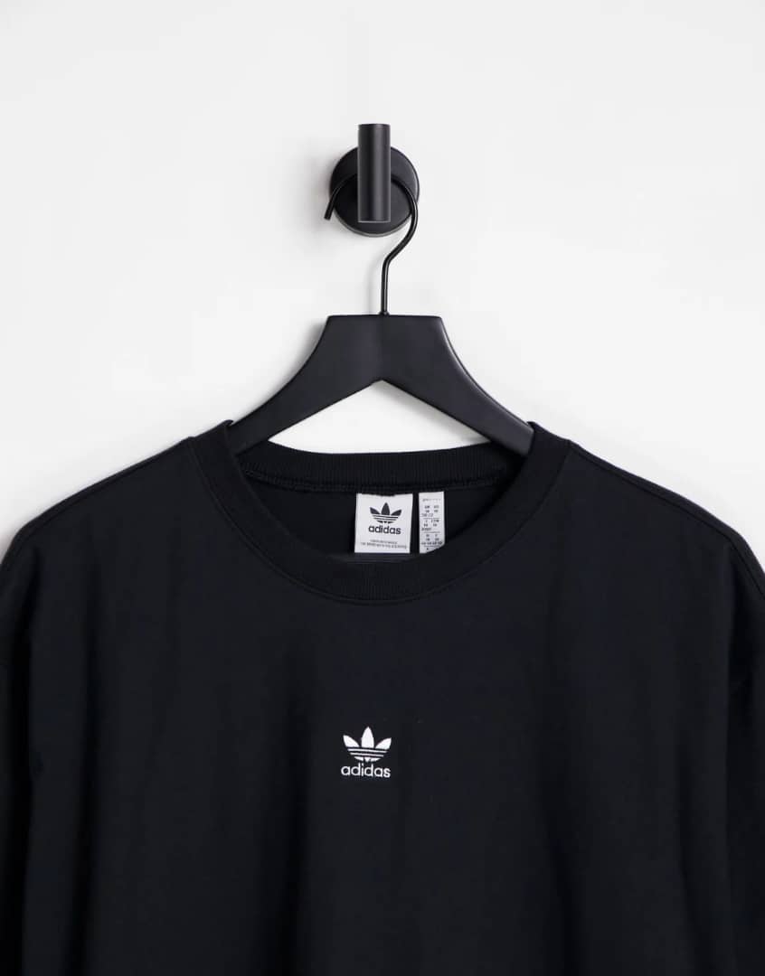 Adidas Oversize Cotton T-shirt in Black