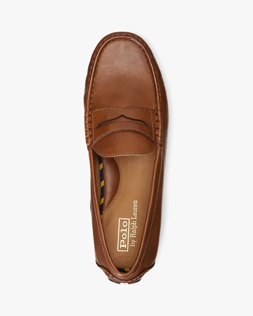 Polo Ralph Lauren Anders Leather Penny Loafer In Brown