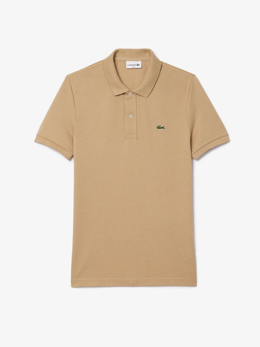 Lacoste Slim Fit Polo Shirt In Beige
