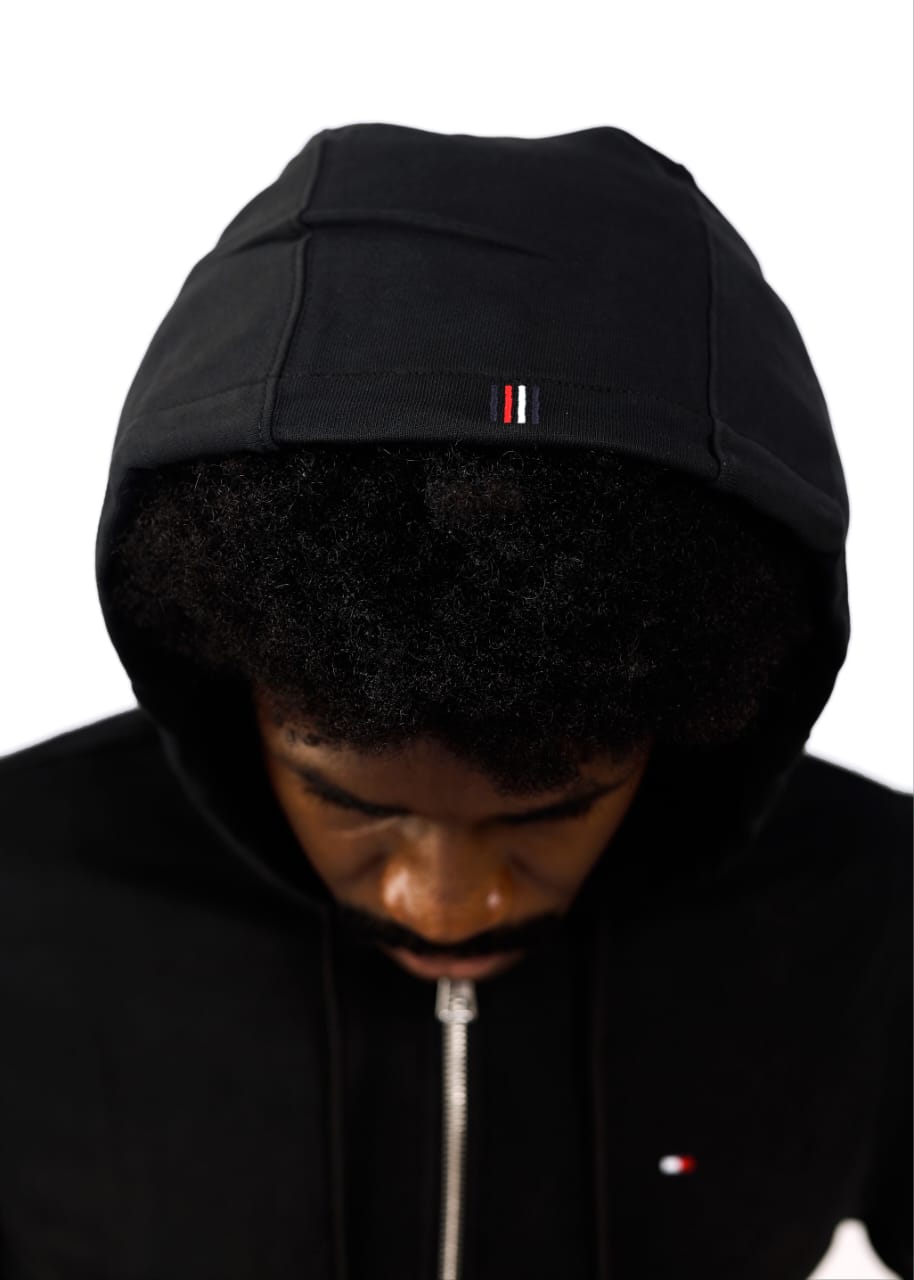 Tommy Hilfiger Black Zip-Through Hoodie