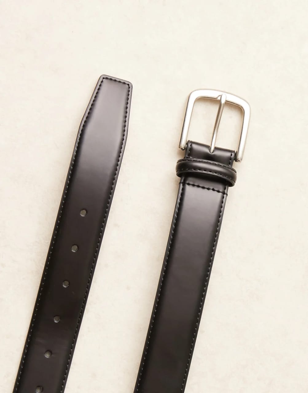 Asos Black Smart Leather Belt