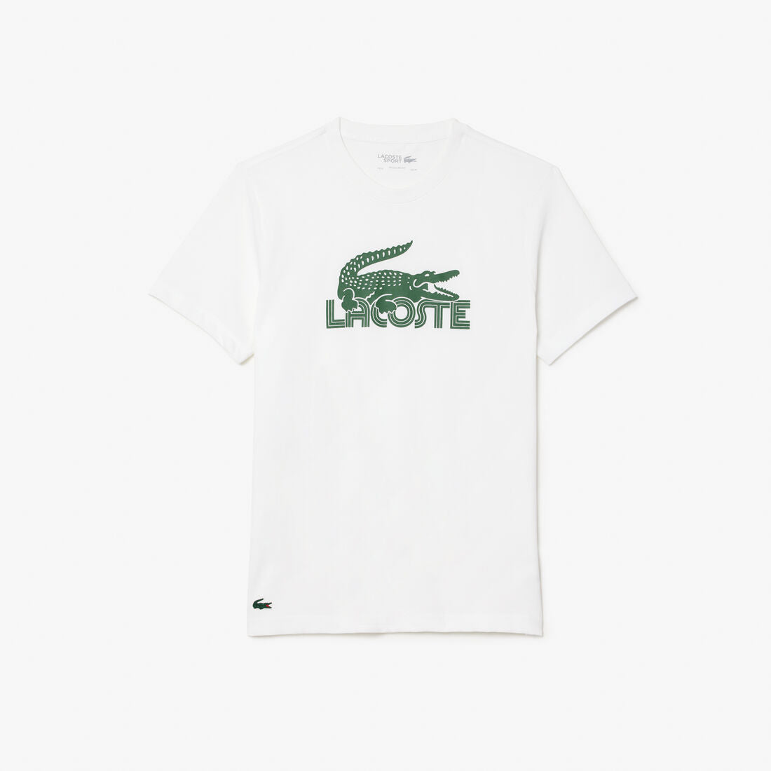 Lacoste Regular Fit Ultra Dry Crocodile Print Sport T-Shirt