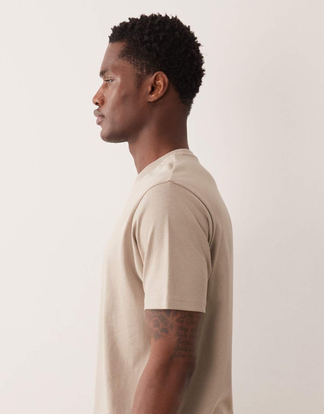 Asos Regular Fit Essential T-Shirt In Beige