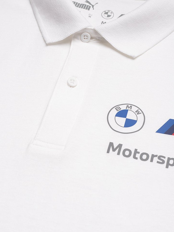 Puma X BMW Motorsport Regular Fit White Polo Shirt