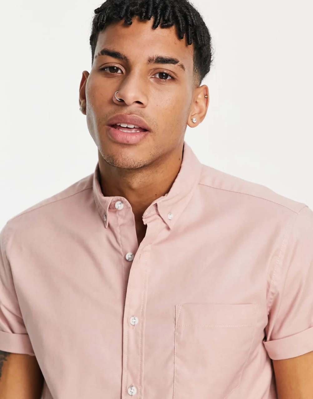 Oxford Pink Short Sleeve Shirt