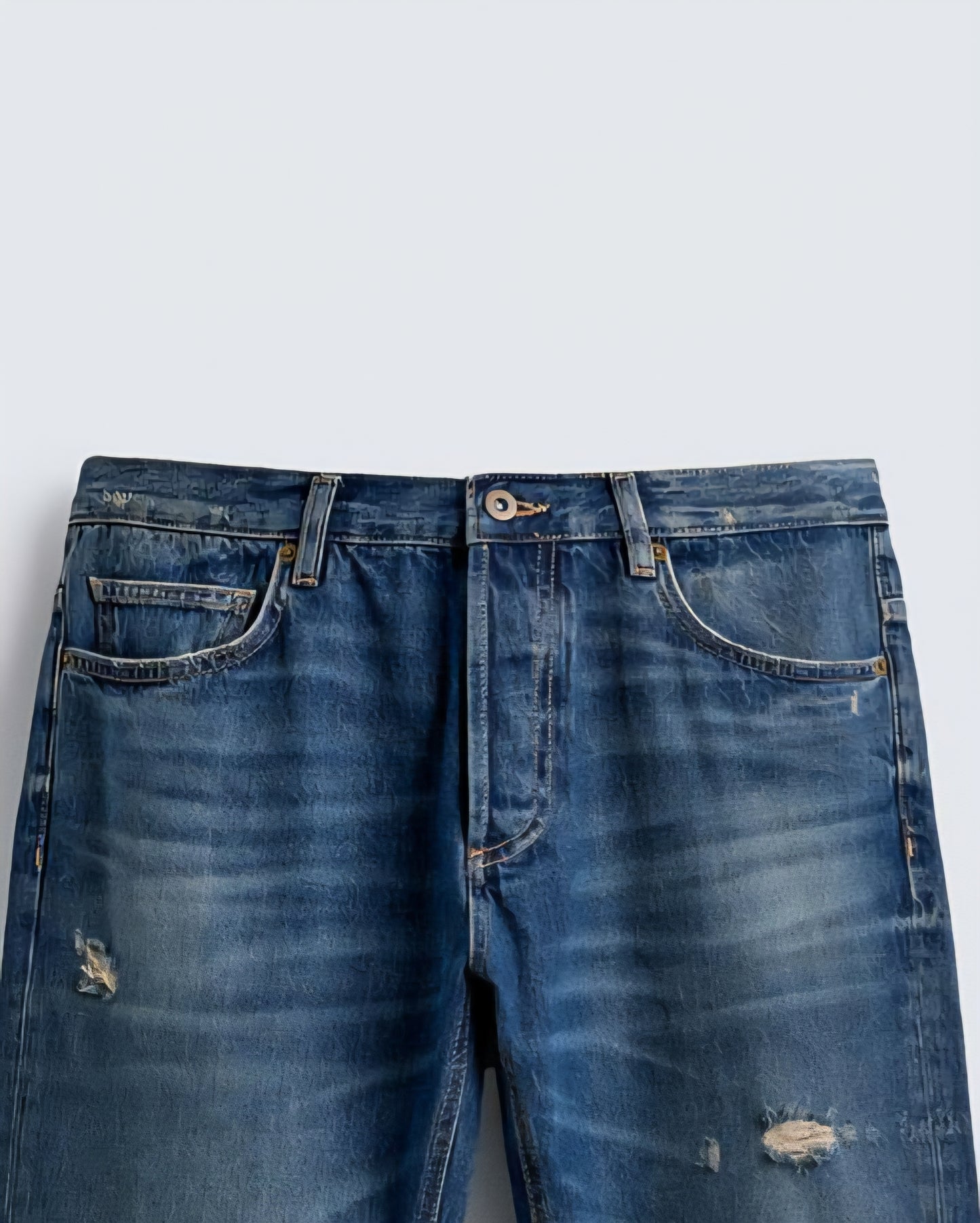 Zara Ripped Slim Fit Jeans