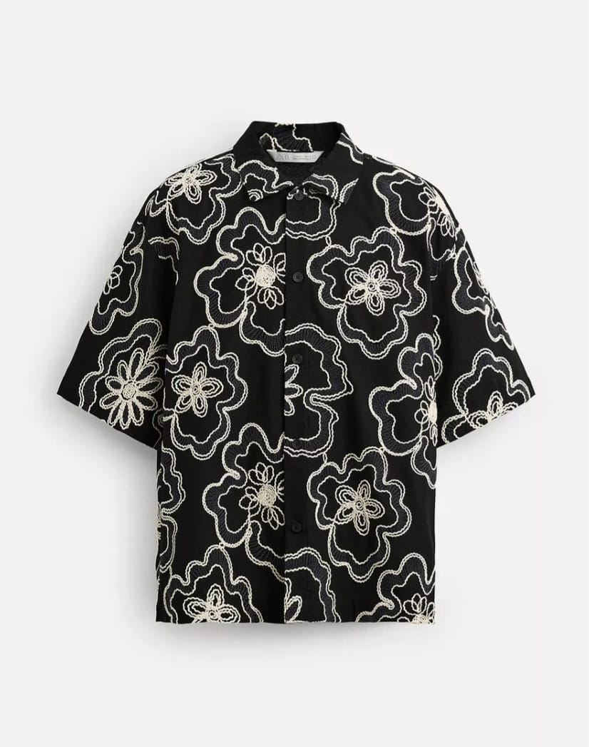 Zara Embroidered Floral Shirt