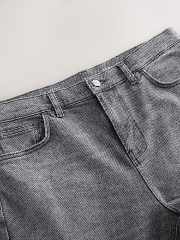 New Look Straight Fit Denim Pant In Grey