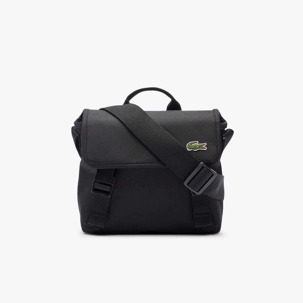 Lacoste Neocroc Messenger Bag In Black