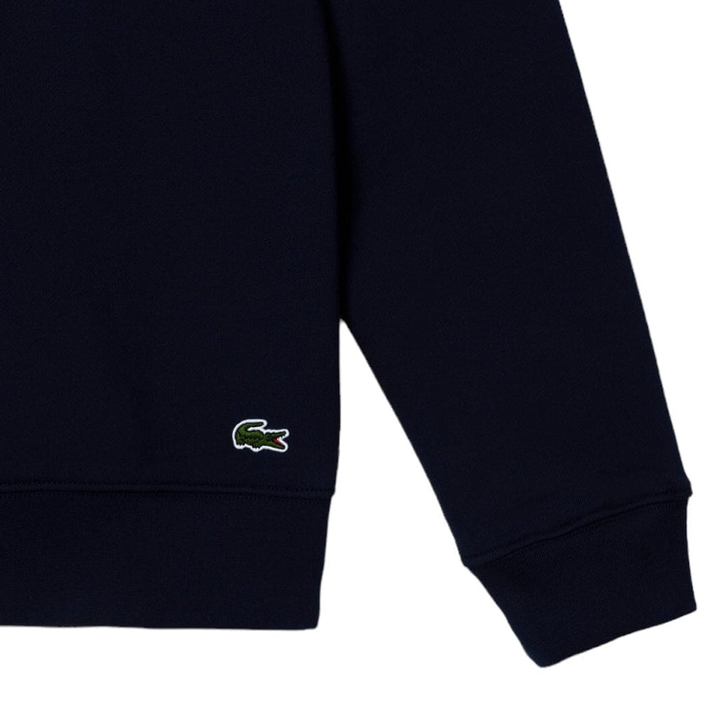 Lacoste Classic Fit Crew Neck Sweatshirt In Navy