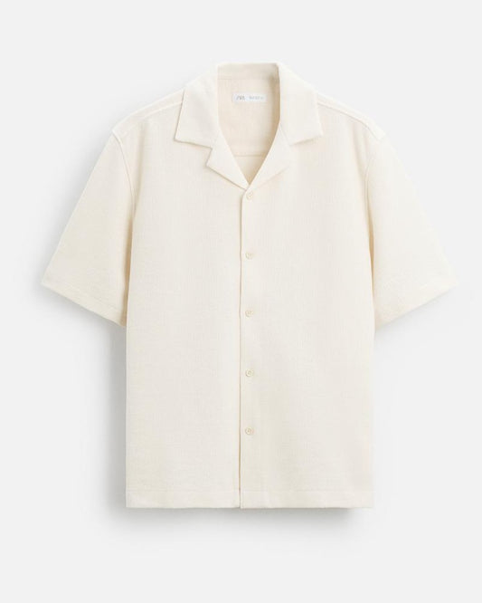 Zara Textured Shirt Ecru
