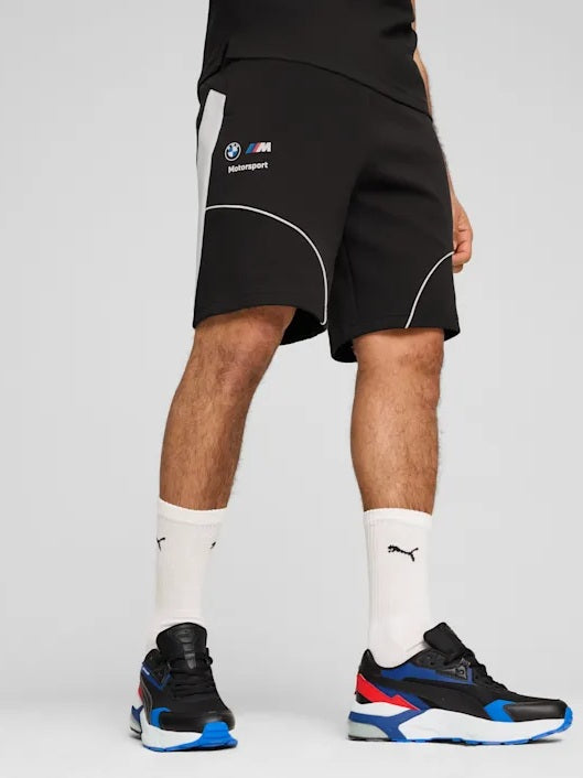 Puma X BMW Motorsport Regular Fit Sweat Shorts In Black