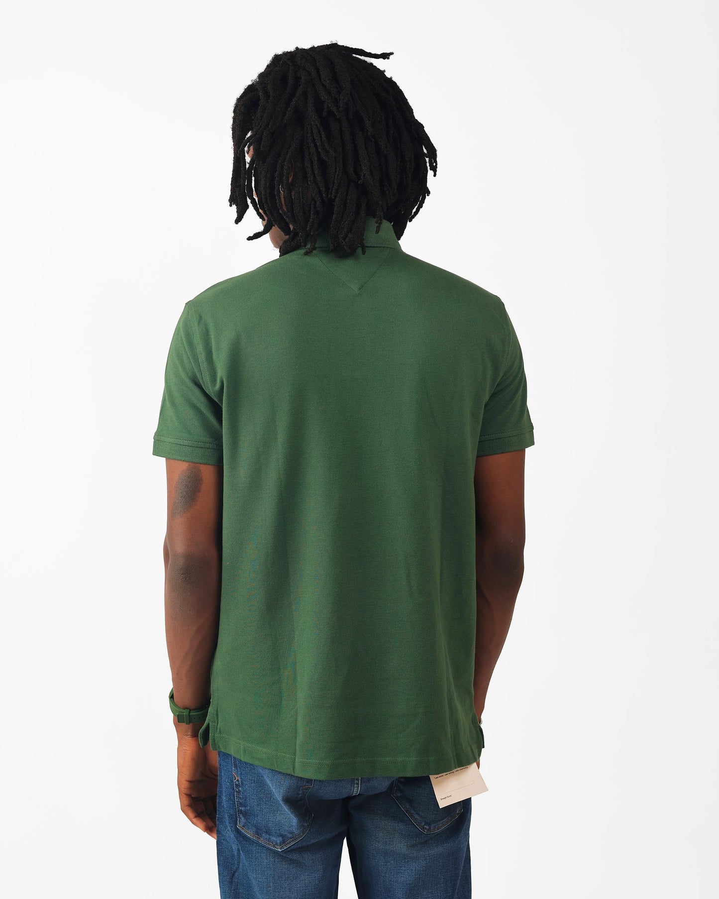 Tommy Hilfiger Regular Fit Green Short-Sleeve Stretch Polo