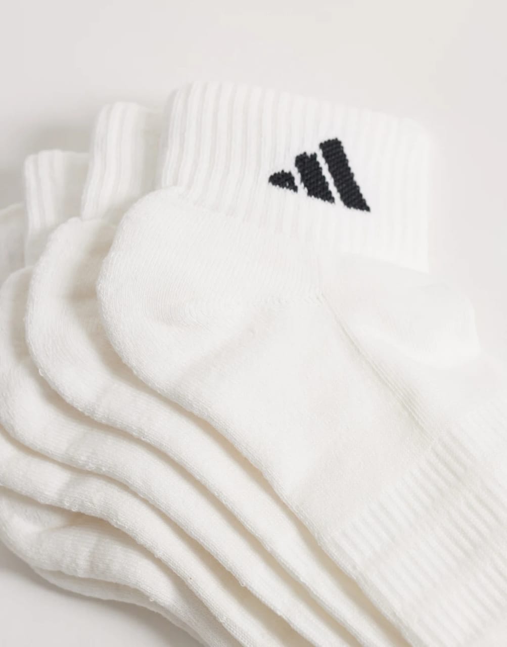 Adidas Ankle Socks in White (Pack of 6)
