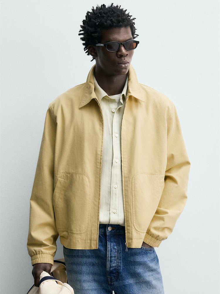 Zara Regular Fit Cotton-Lyocell Jacket