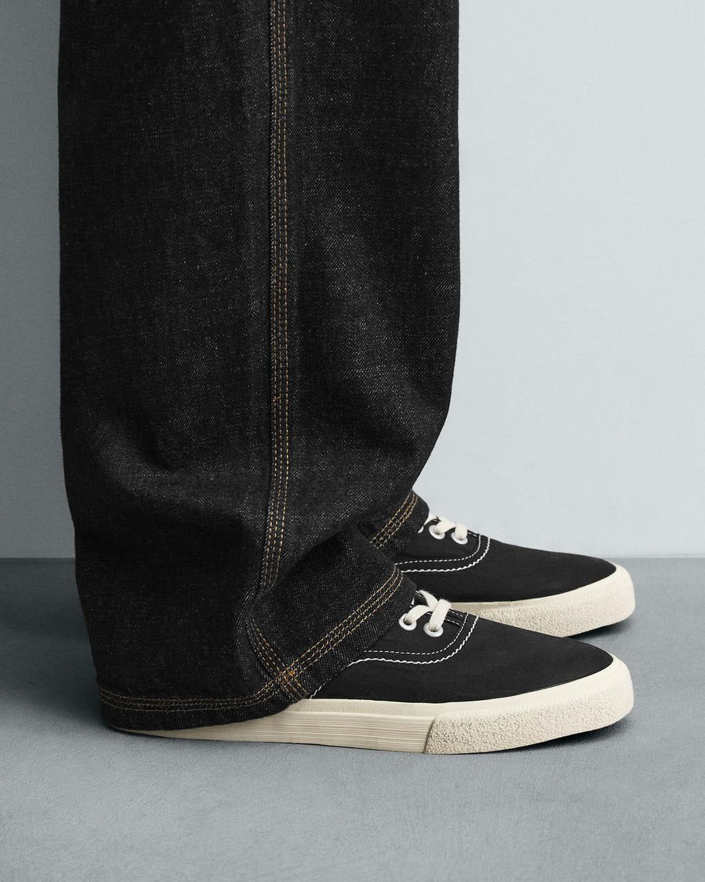 Zara Fabric Lace-up Trainers