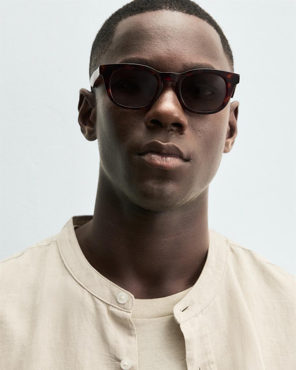 Zara Relaxed Fit Cotton-Linen Shirt