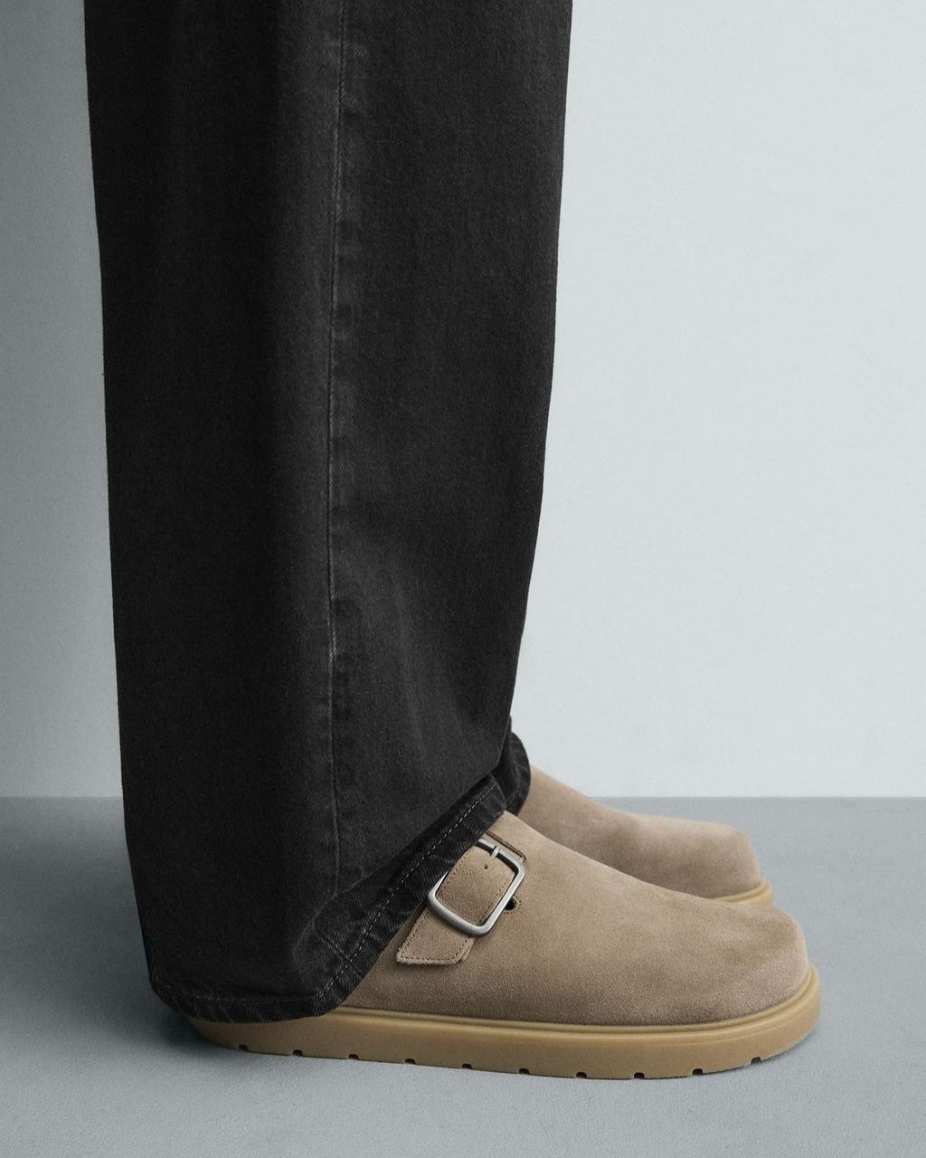 Men's Leather Suede Clogs