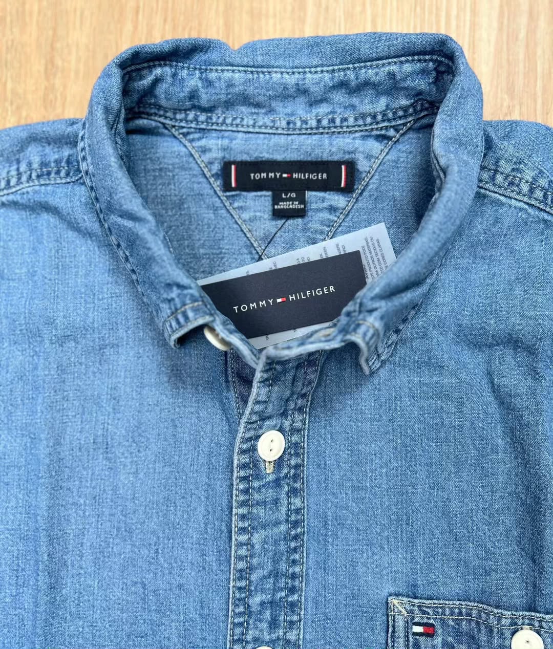 Tommy Hilfiger Regular Fit Chambray Shirt in Blue