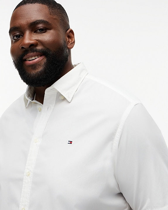 Tommy Hilfiger White Short Sleeve Poplin Shirt
