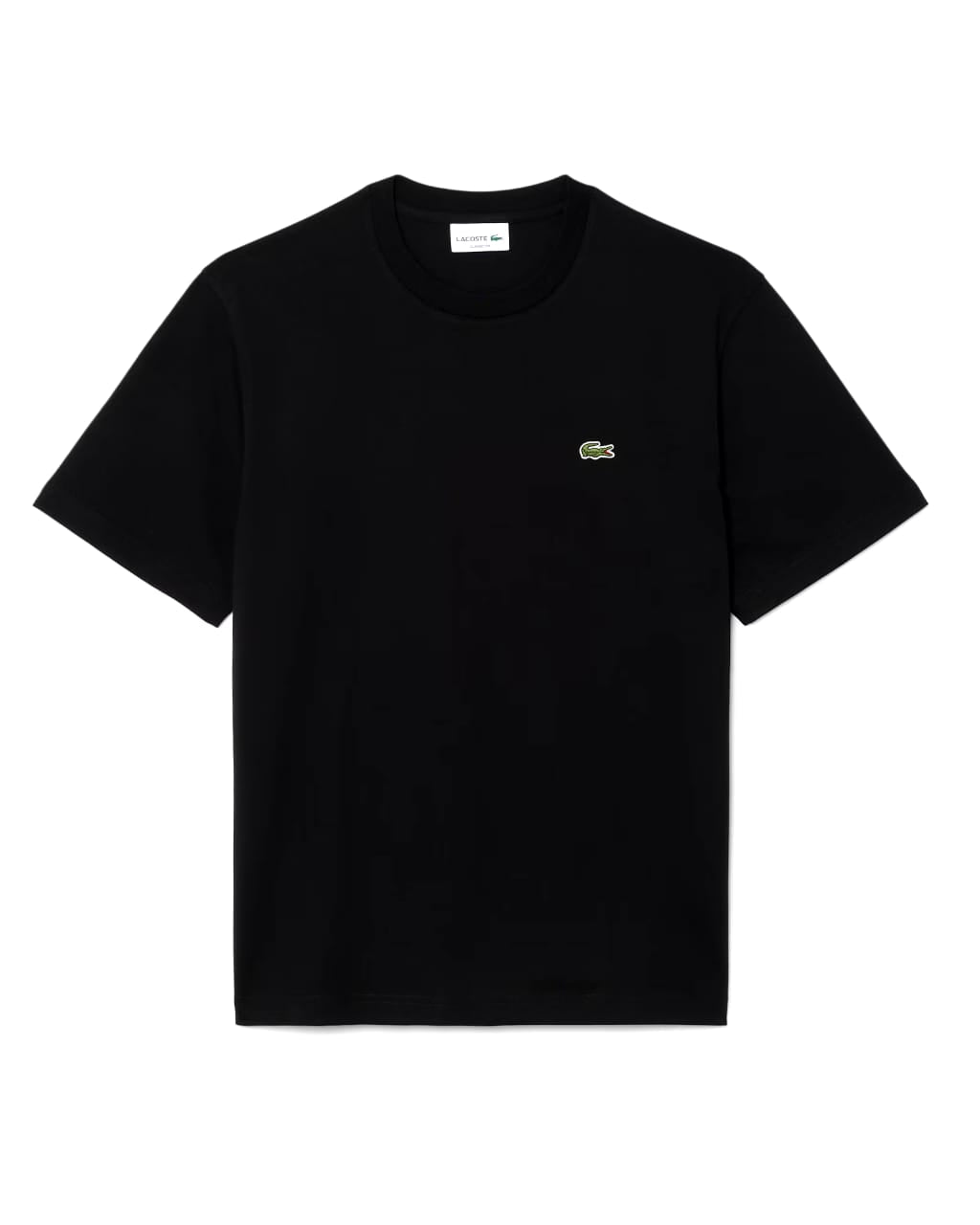 Lacoste Classic Fit Cotton T-Shirt In Black