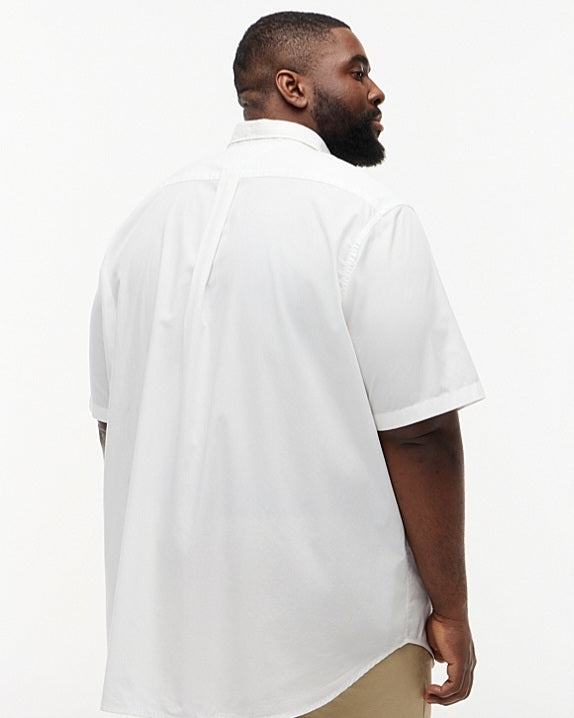 Tommy Hilfiger White Short Sleeve Poplin Shirt