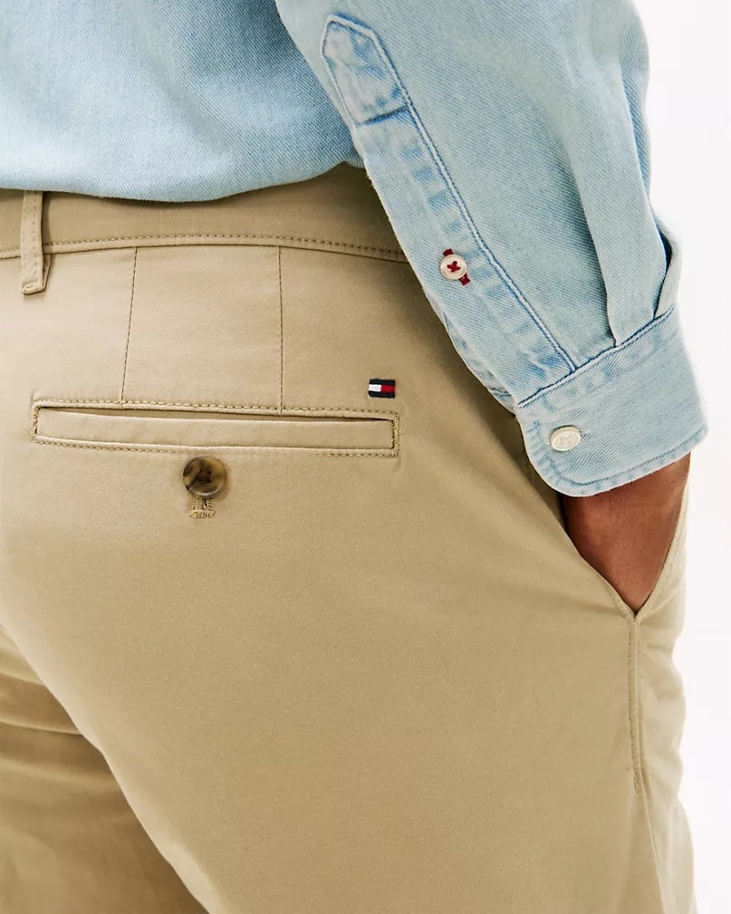 Tommy Hilfiger Khaki Straight-leg Chinos Pants