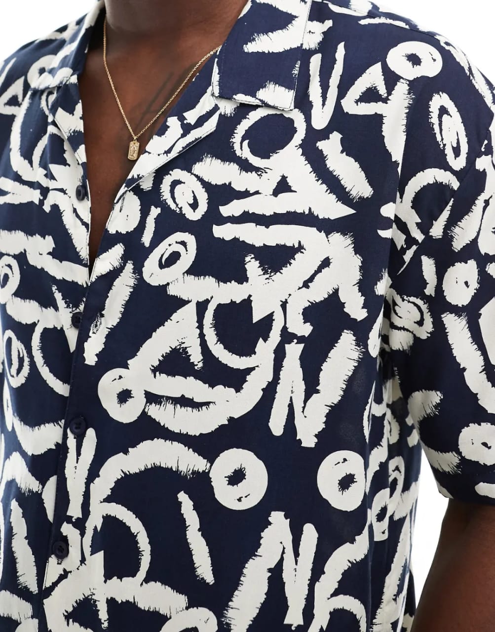 Threadbare Regular Fit Abstract Print Shirt