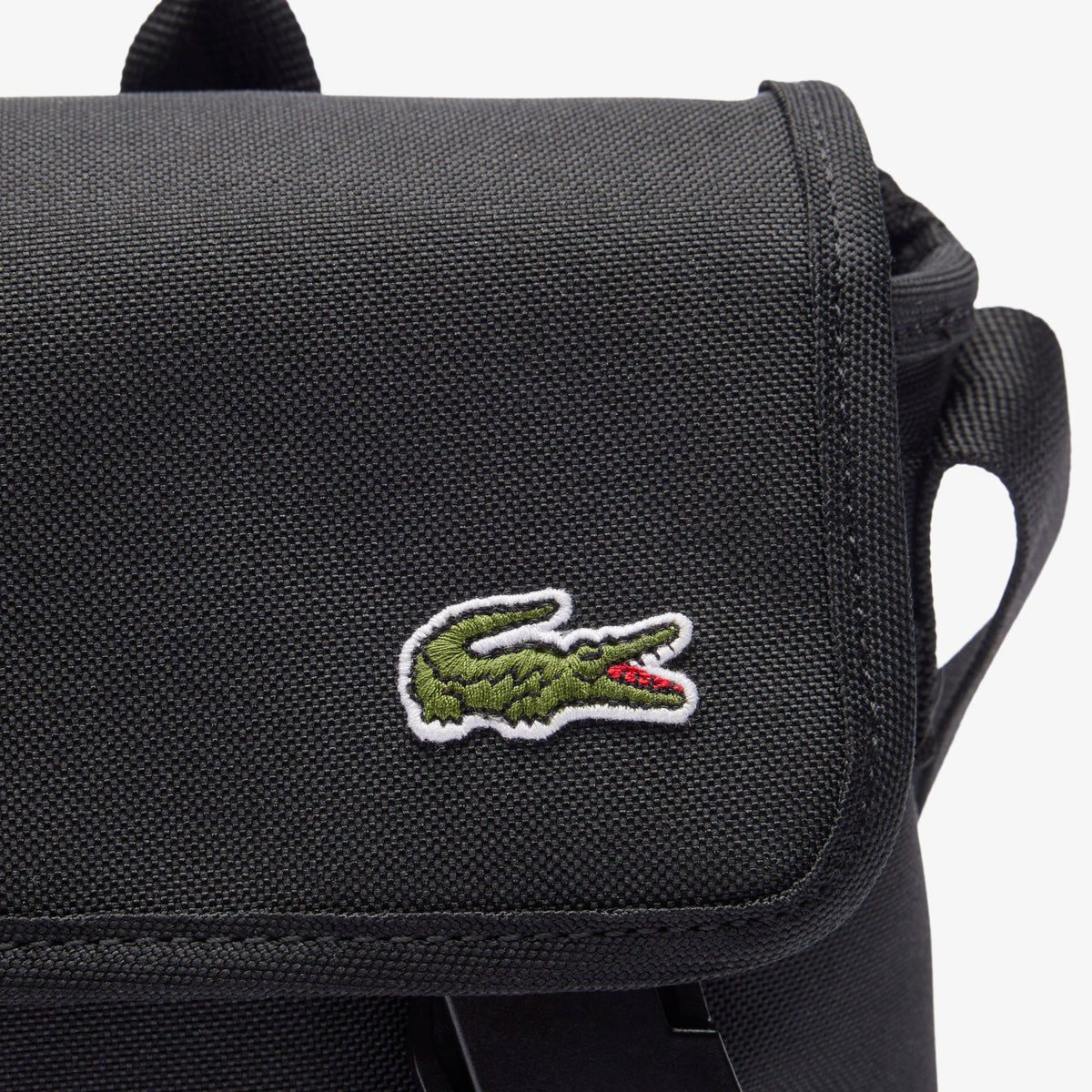 Lacoste Neocroc Messenger Bag In Black