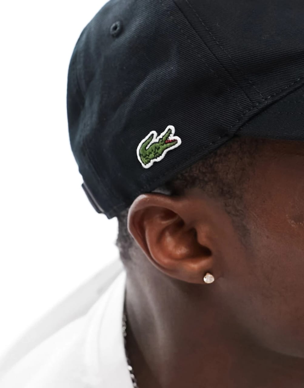 Lacoste Black Side Logo Baseball Cap