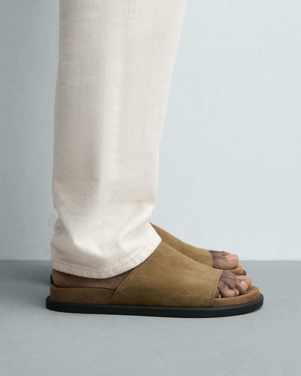 Zara Brown Leather Sandal