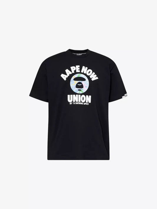 AAPE NOW Regular Fit Union Graphic-Print T-Shirt