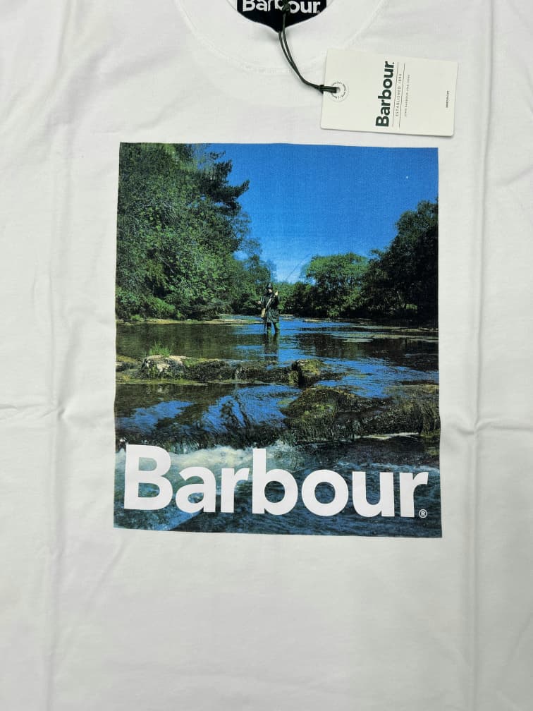 Barbour White Graphic T-shirt
