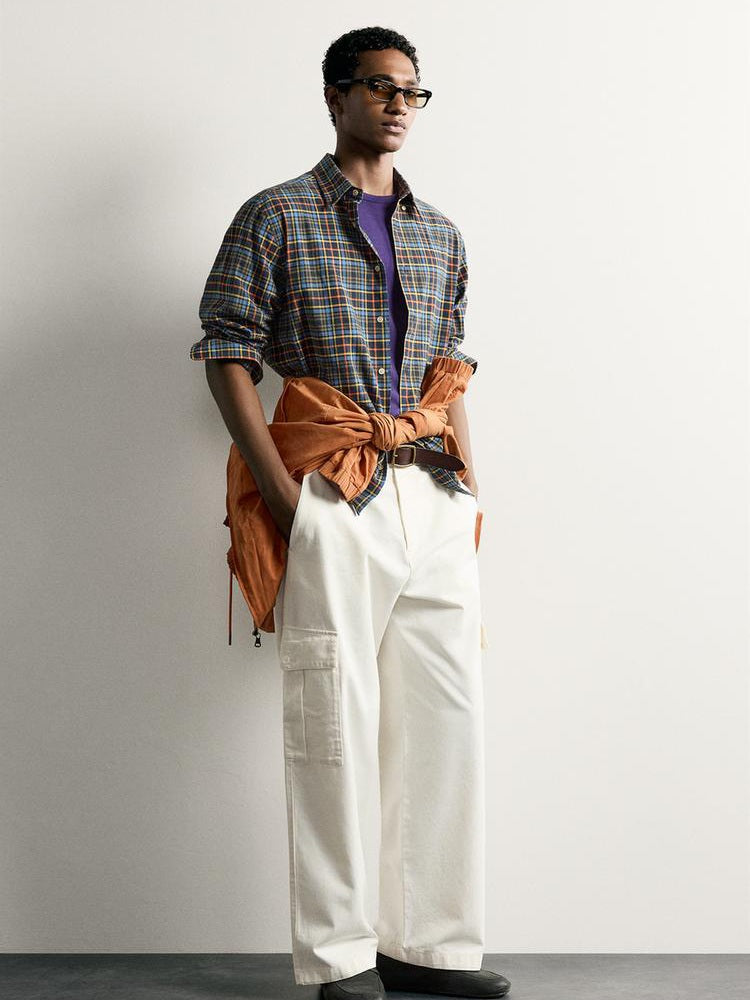 Zara Relaxed Fit Plaid Shirt