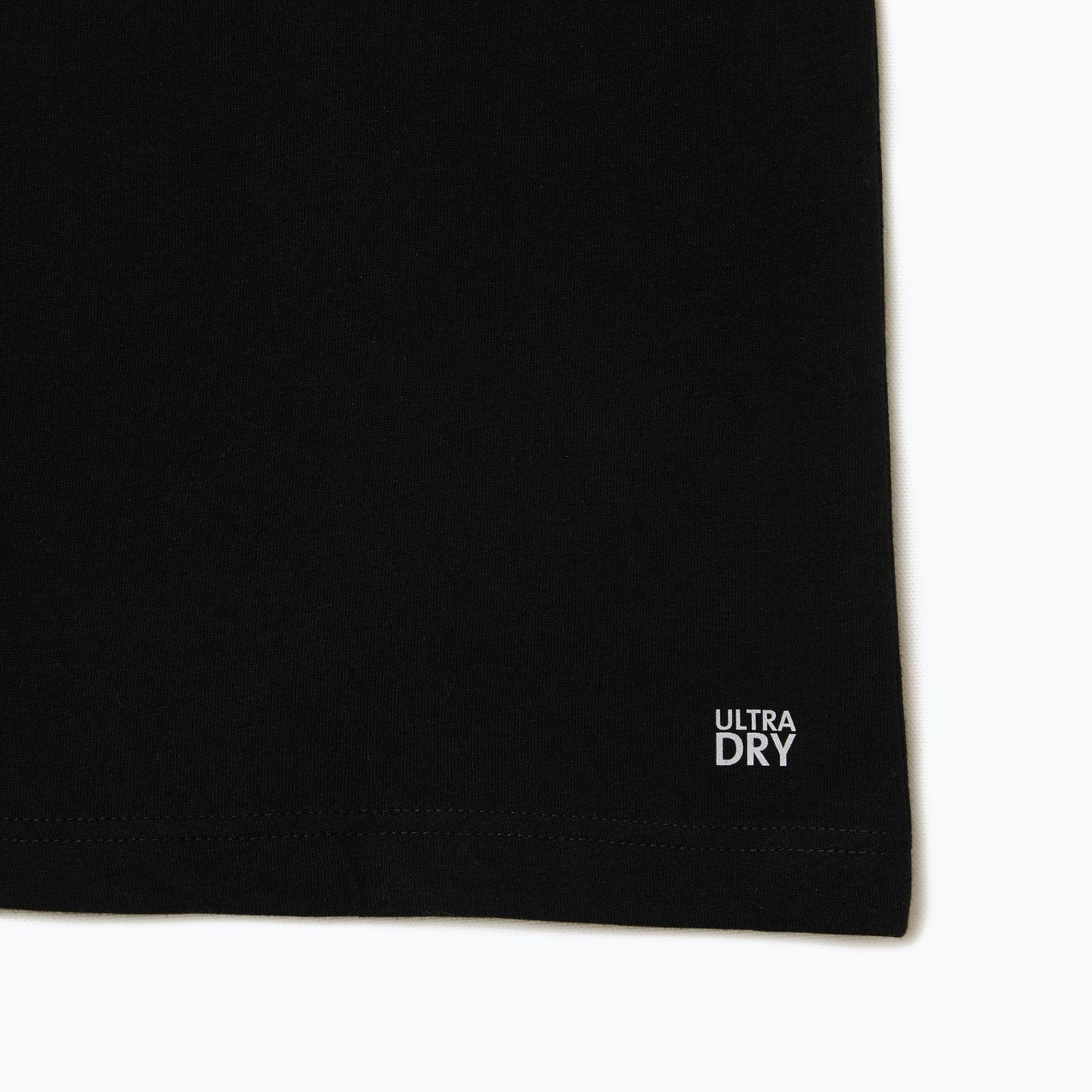 Lacoste Regular Fit Ultra Dry Logo Sport T-Shirt In Black