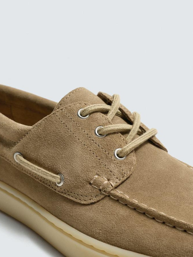 Zara Leather Boat Shoe