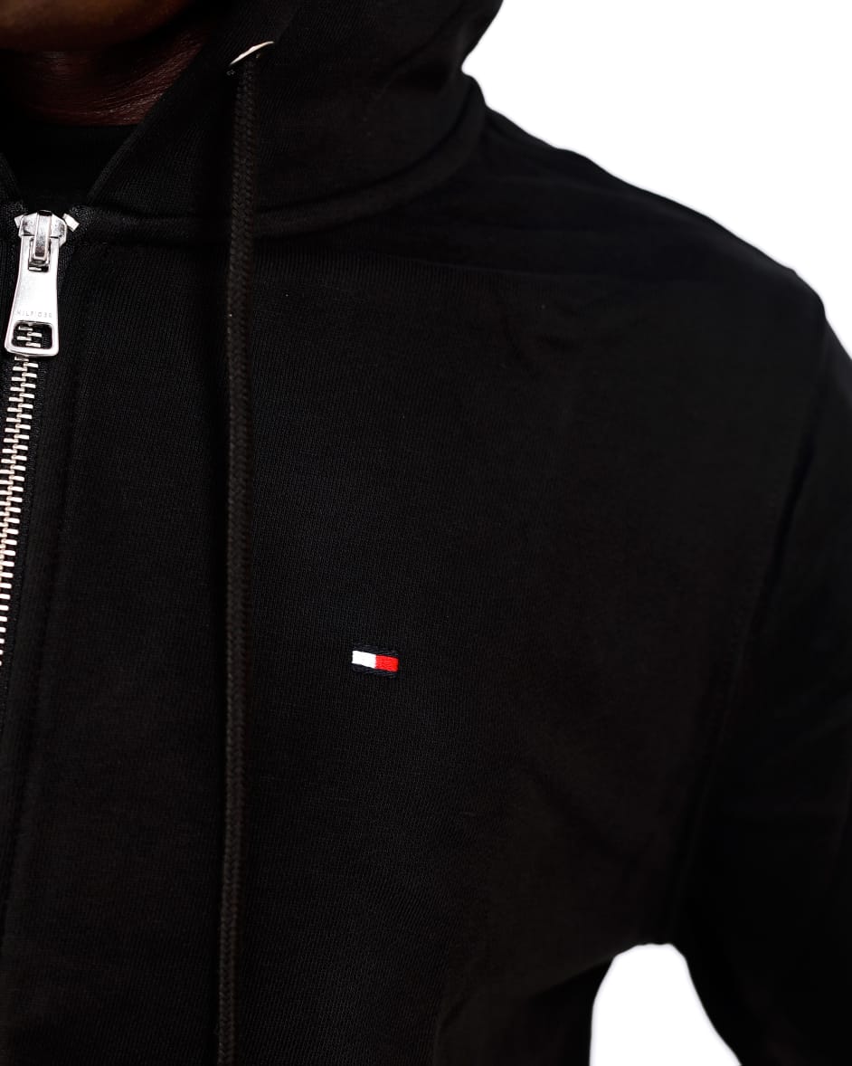 Tommy Hilfiger Black Zip-Through Hoodie